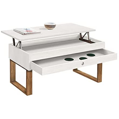 mesa elevable blanca